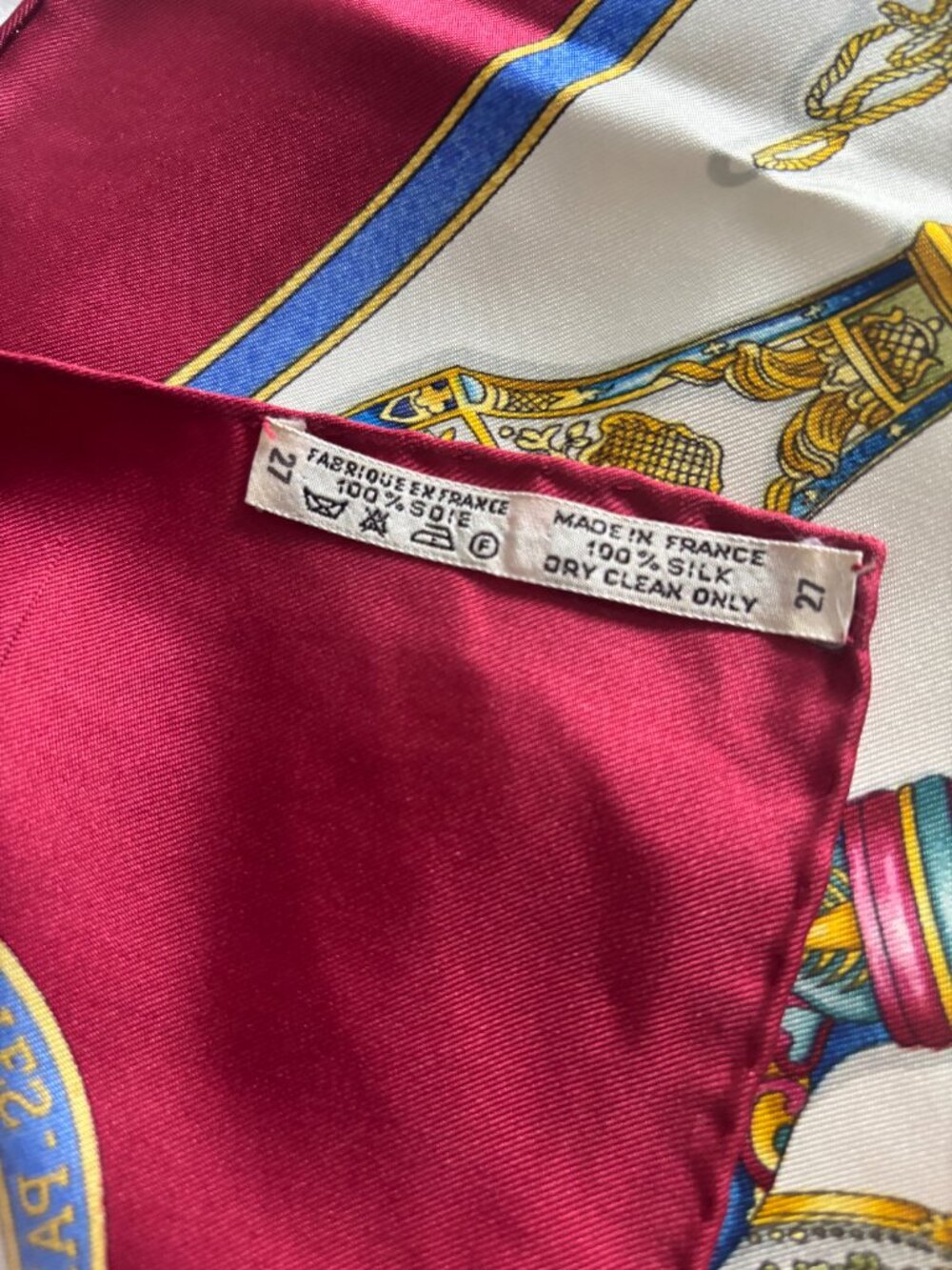 Auth HERMES "Qu’importe Le Flacon” Perfume Silk Scarf by Catherine Baschet - Picture 6 of 10